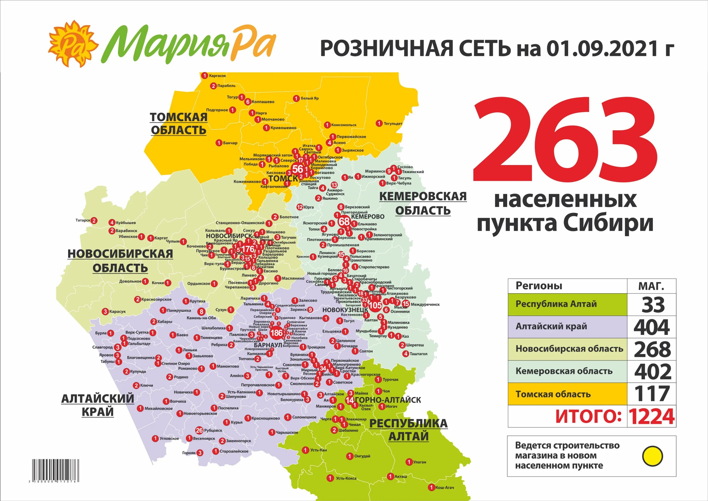 Сколько магазинов в новосибирске