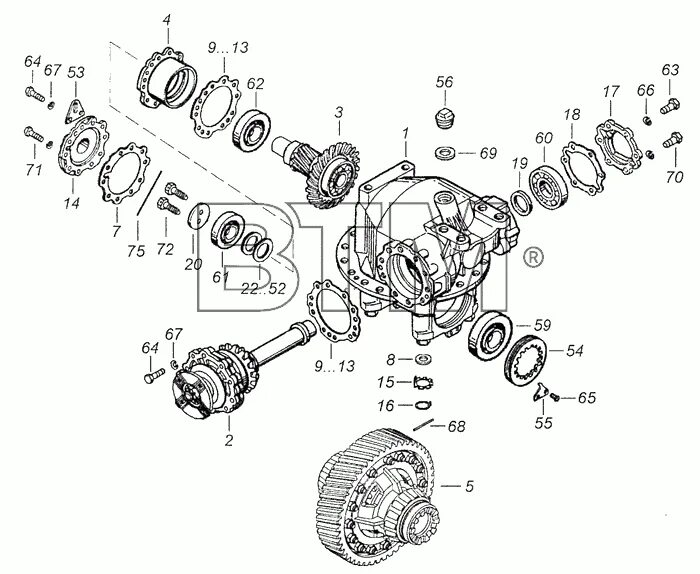Схема редуктора заднего моста КАМАЗ 65115. Втулка редуктора КАМАЗ 65115. Главная передача заднего моста КАМАЗ 65115. Задний редуктор камаз 65115