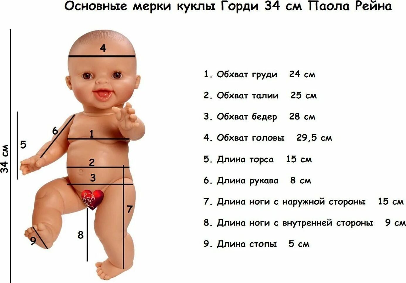 Окружность головы 32. Мерки кукол Паола Рейна 32 см. Выкройки для пупса Горди 34 см. Пупс Паола Рейна 32см мерки. Мерки куклы Беби Борн.