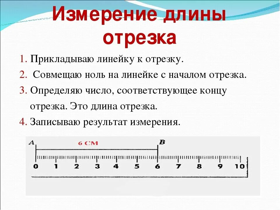 Измерение линейкой изображение