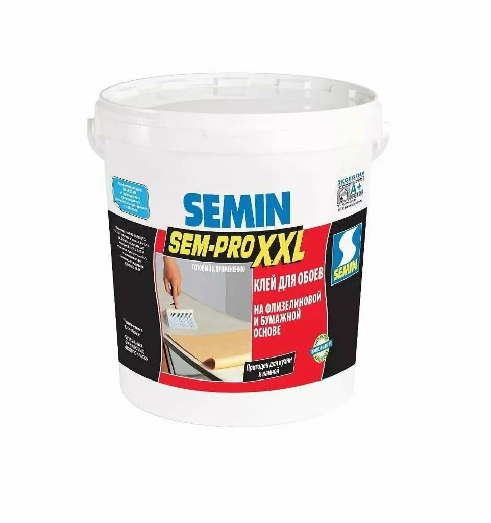 Semin sem murale. Клей обойный Semin sem. Semin sem-Pro XXL. Клей Semin 10кг. Готовый клей sem-Pro XXL.