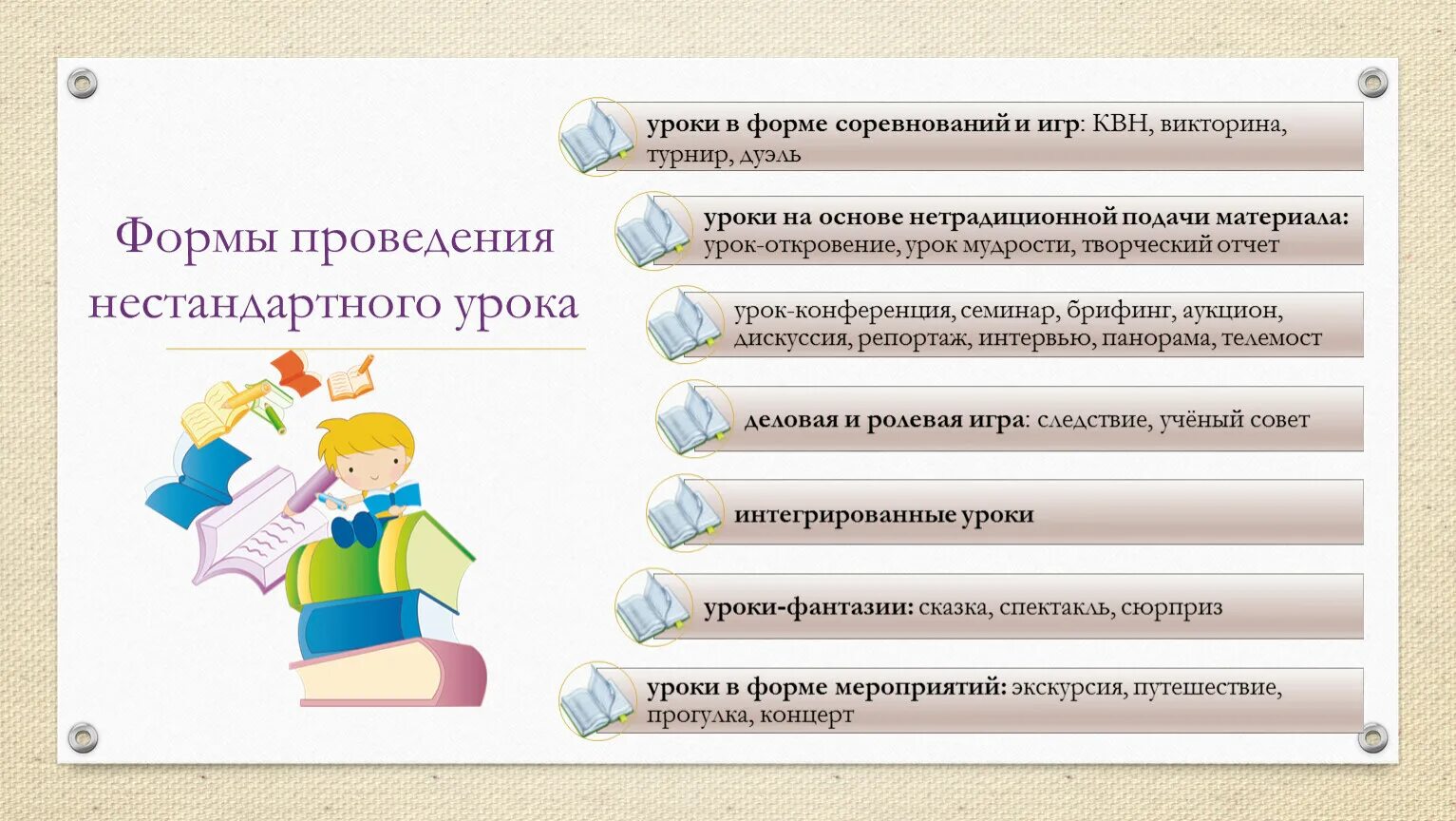 Нетрадиционные формы проведения уроков. Нетрадиционные формы организации урока. Формы обучения формы нетрадиционных уроков. Нетрадиционные формы работы на уроке. Нестандартная форма проведения