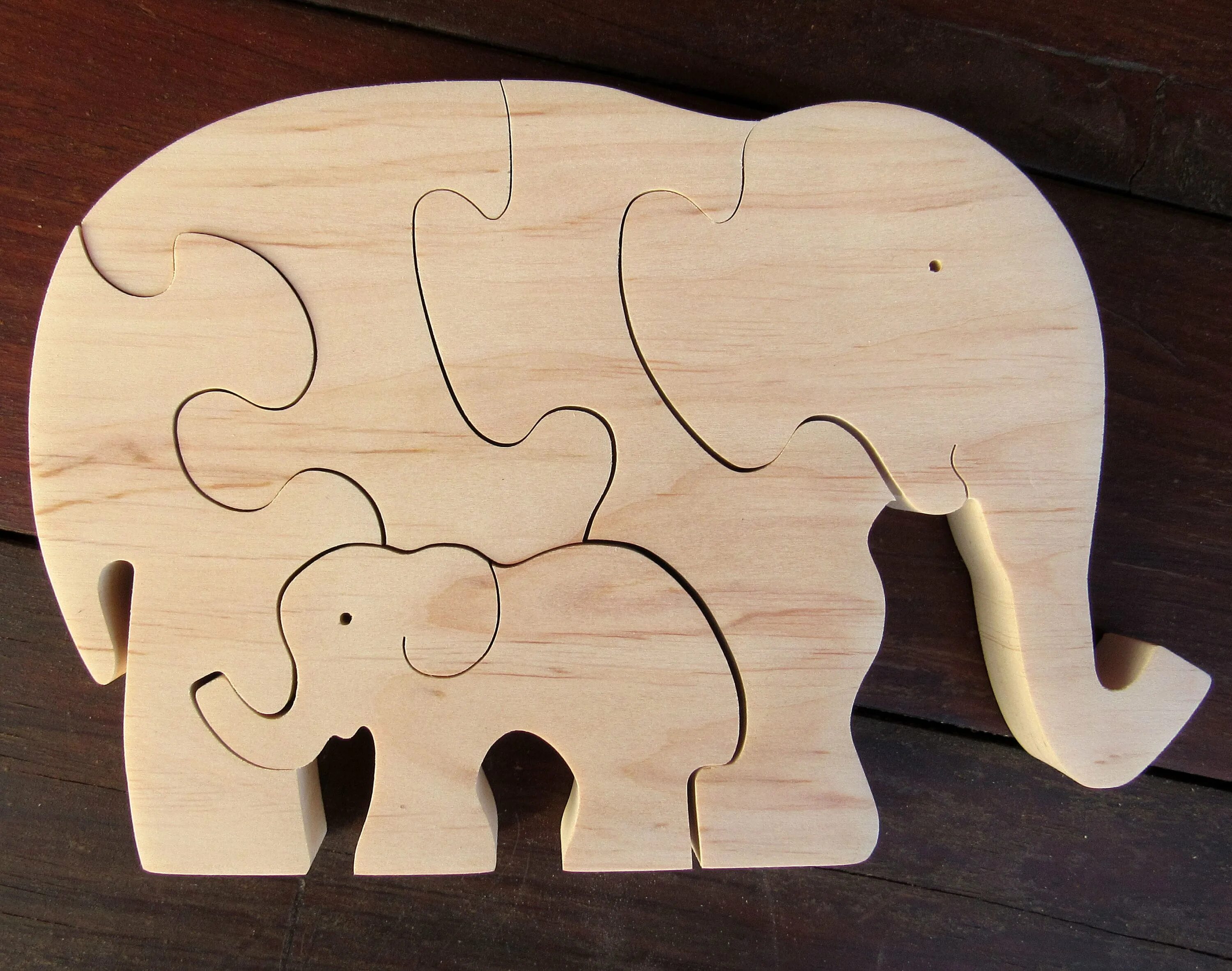 Головоломка слон. Wooden Puzzle Elefant. Деревянные пазлы. Деревянный объемный пазл. Пазлы из фанеры.