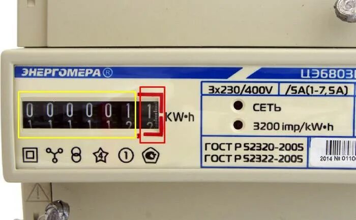 Электросчетчик цэ68038 показания снимают