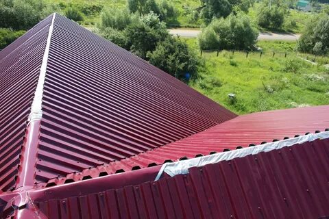 Вальмовая крыша металлочерепица монтаж