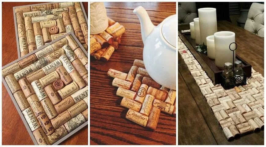 Пробки из под вина. Изделия из винных пробок. Стол из винных пробок. Держатель из пробки. Подставка из пробок от шампанского.