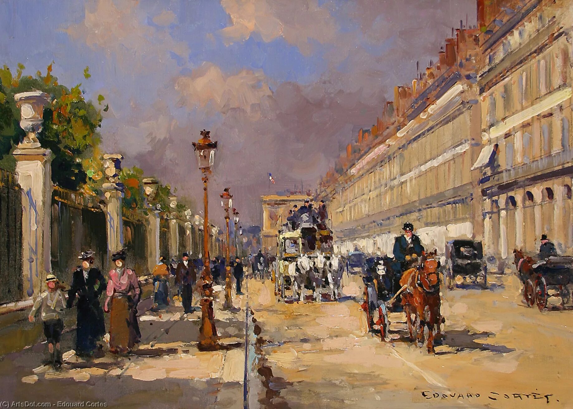Улица риволи в Париже 19 век. Художники конца 18 и начала 19 зарубежные