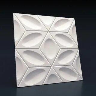 3 панели из гипса