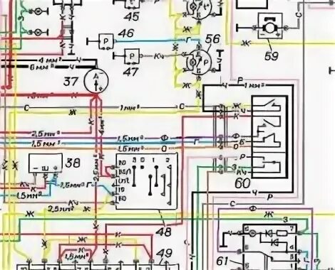 Схема электропроводки газ 3307