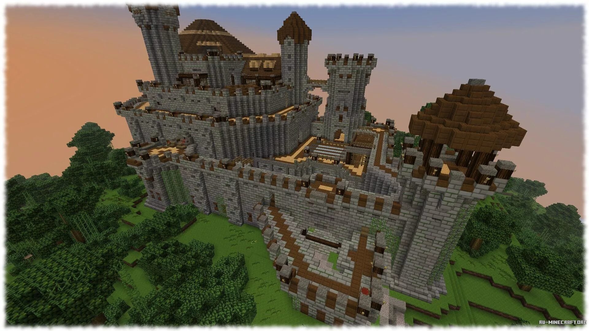 Майнкрафт. Карта майнкрафт. Красивые постройки в Майне. Minecraft карта.