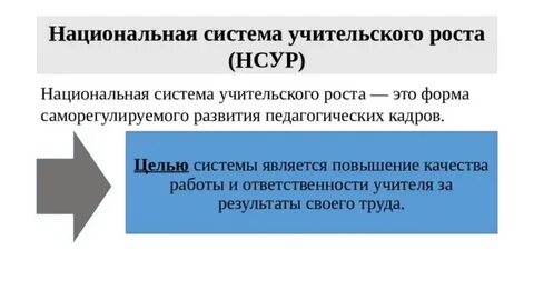Национальная система роста педагогических работников