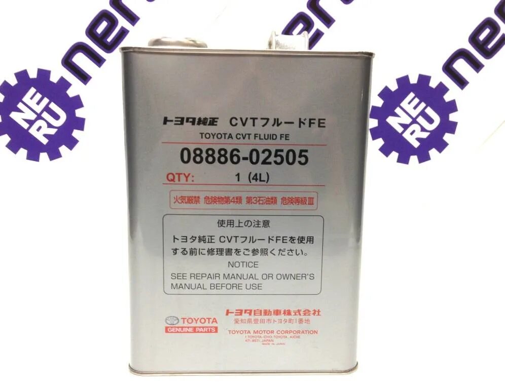 Масло в коробку вариатор рав 4. 08886-02505 toyota cvt fluid fe. toyota cvt fluid fe 4 л. масло трансмиссионное toyota cvt fluid fe 4л 08886-02505. toyota 08886-02505.