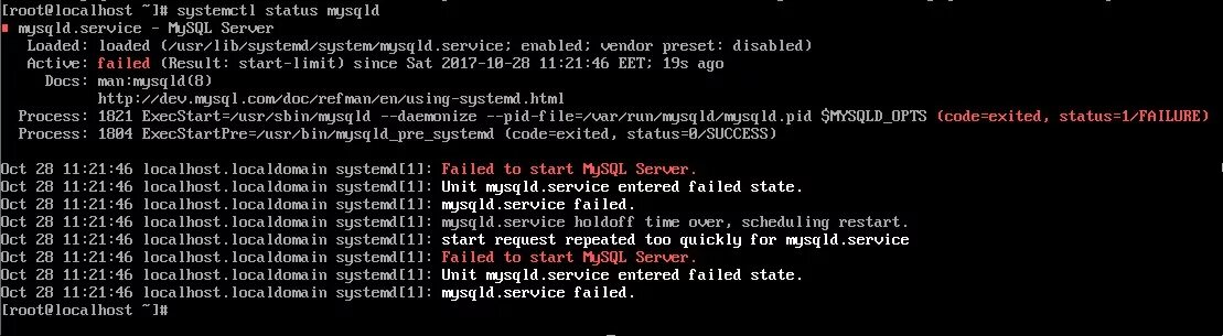 Start failure. Failed States. MYSQL Centos start. Failed State примеры. Code:sbin что это.