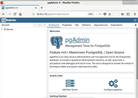 Pgadmin runtime environment