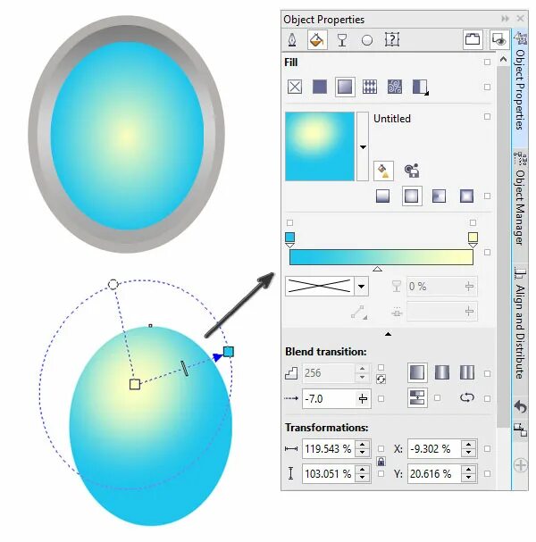 Градиент радиуса. Градиент в кореле. градиентная заливка в coreldraw. радиальный градиент в кореле. линейная заливка в coreldraw.