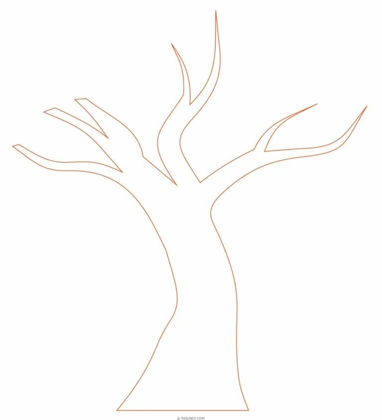 силуэтная аппликация деревья. дерево контур. дерево для вырезания. силуэт дерева для аппликации. дерево для вырезания.