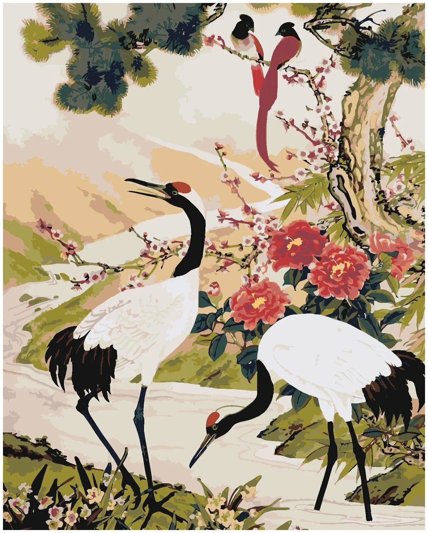 Картинки высокого разрешения цапли японские рисунки. Журавли японская живопись китайская живопись. Журавл живопись япония. Цапля в японии символ. Цапля в японии символ.