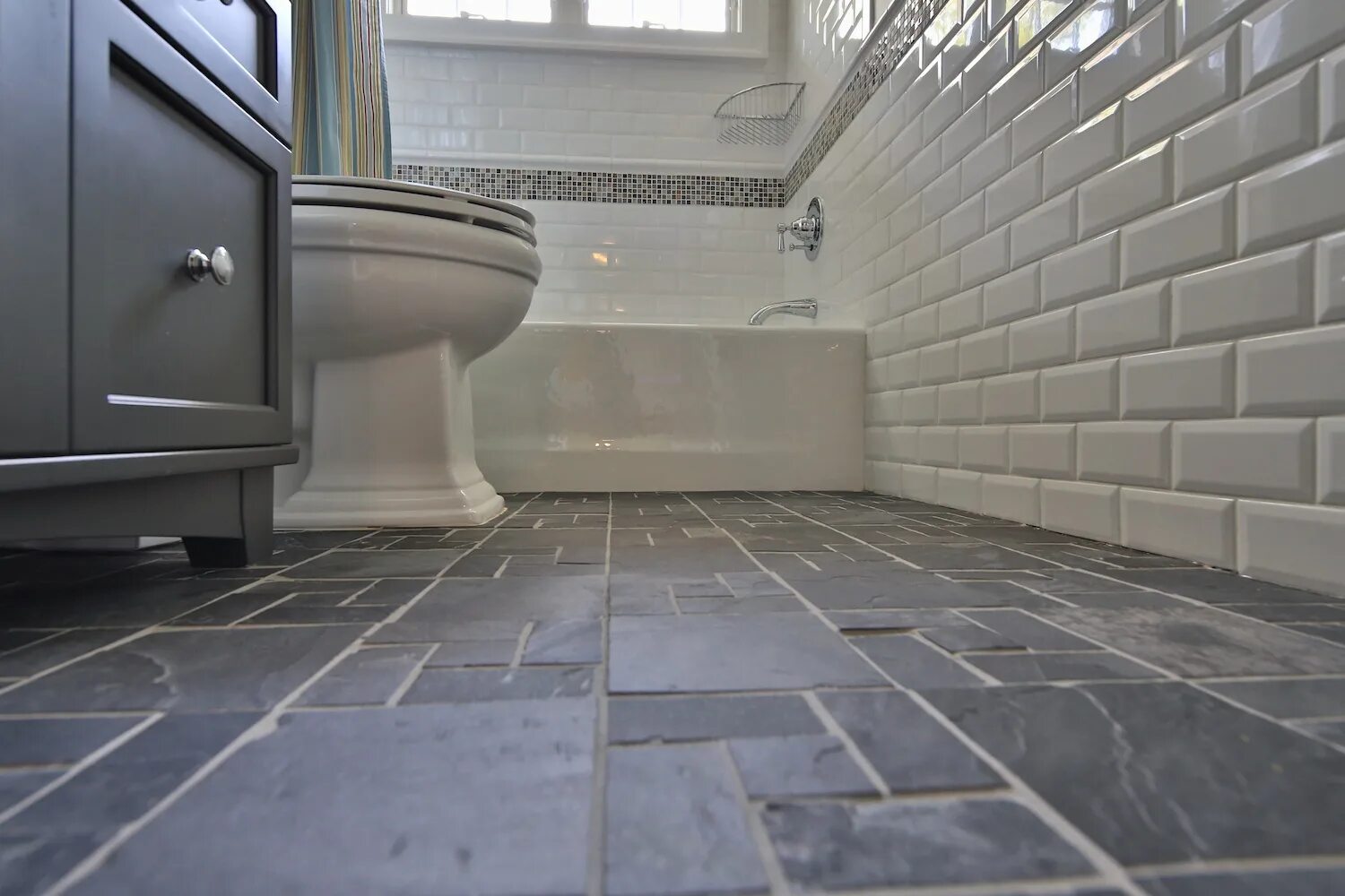 Natural stone flooring