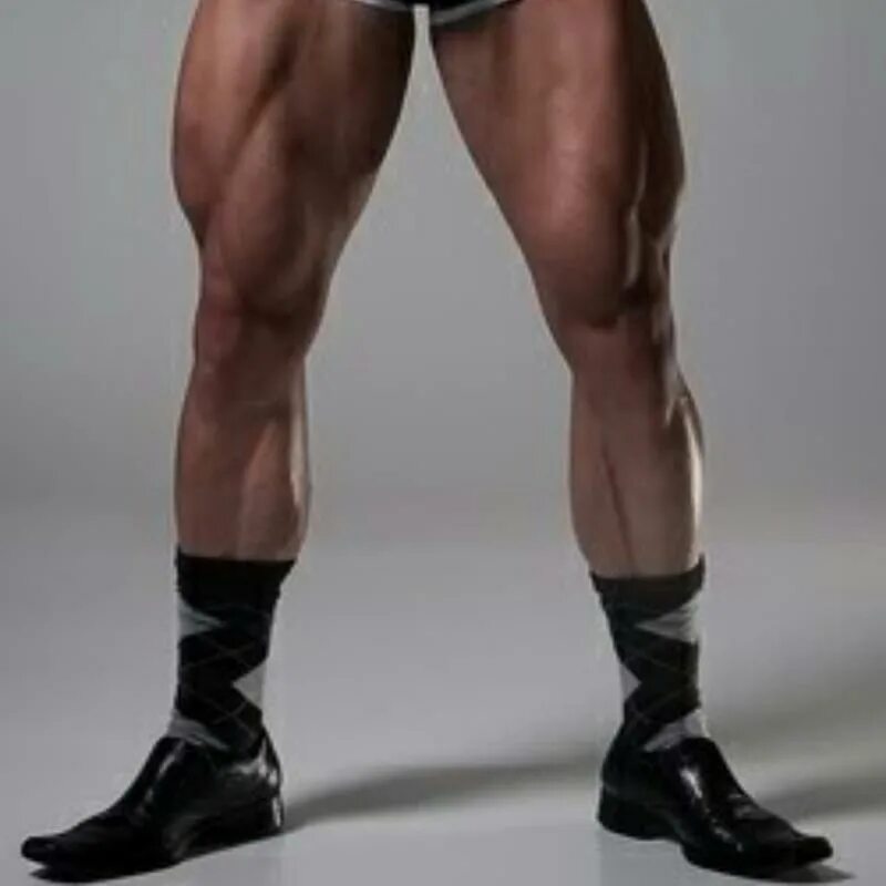 Short Legs Monster. Big men Legs.