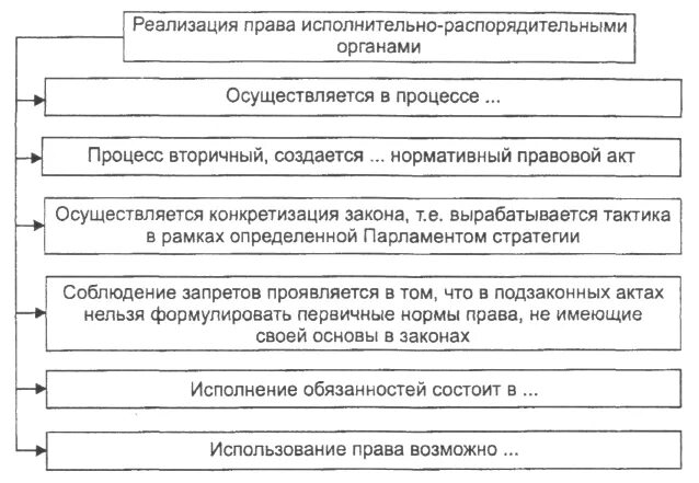 Исполнительная правоприменительная функция