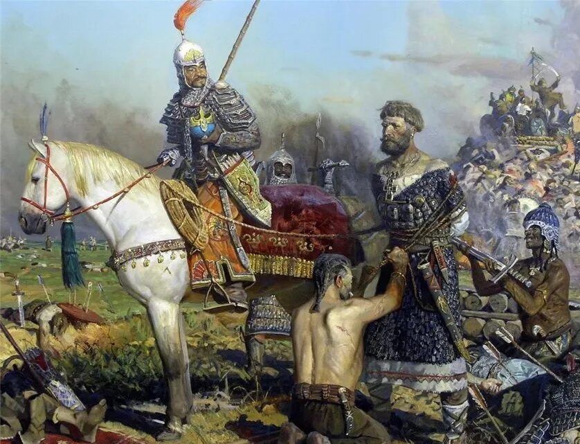 Татаро монгольское иго князья. Картина Калка Рыженко. Рыженко битва на Калке.