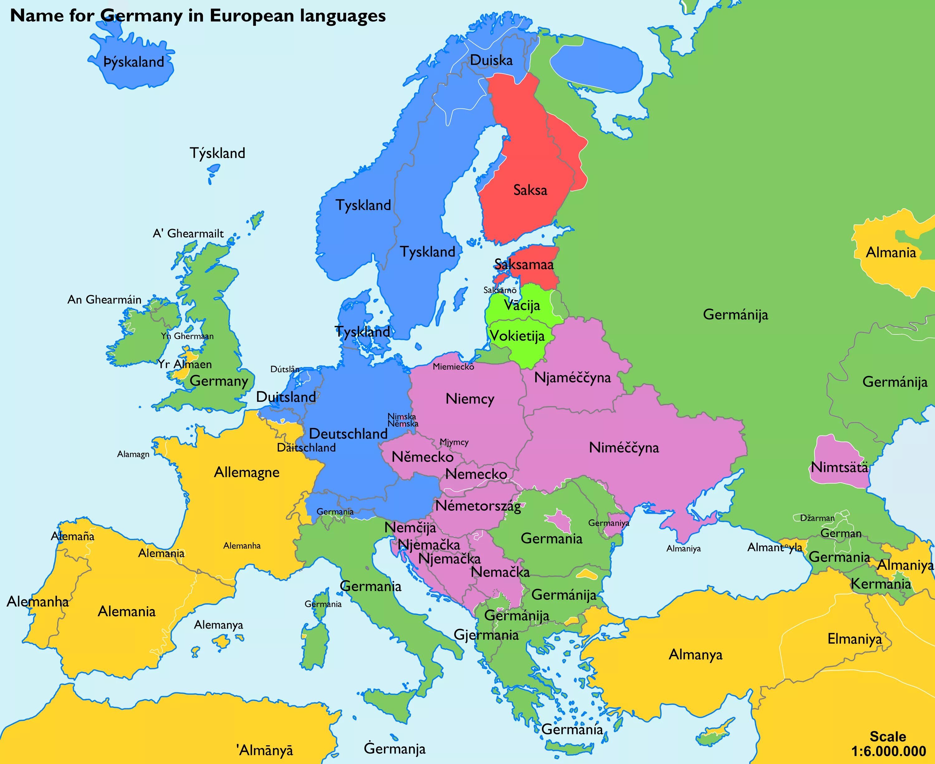 Политическая карта Европы на немецком языке. Карта Европы со странами. Карта Европы на немецком. Германия на карте Европы. Назовите любую европейскую страну являющуюся крупным