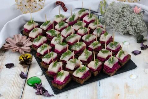 Закуска с селедкой на праздничный стол