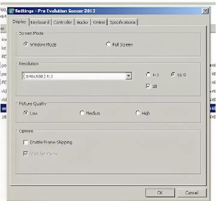 Enable frame. Enable frame