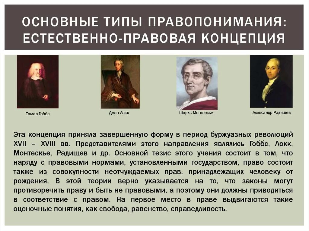 Социально правовые теории. Естественно-правовая концепция правопонимания. Естественно-правовой Тип правопонимания. Естественно-правовая концепция представители. Естественно-правовая концепция правопонимания представители.