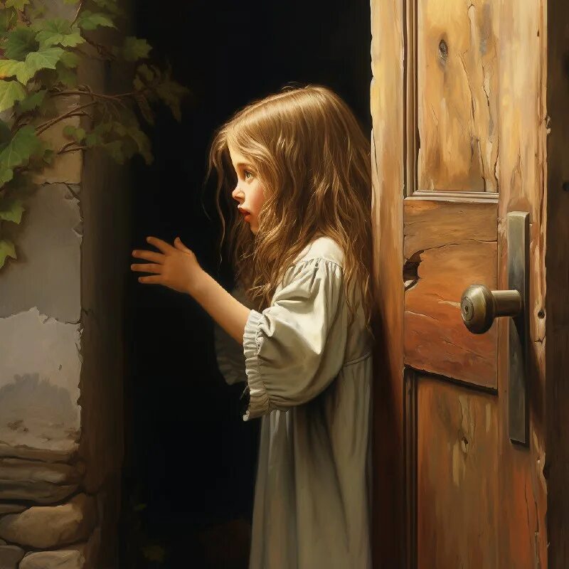 девушка стучится в дверь. девушка у двери. сидит у двери. девушка открывает дверь. девушка закрывает дверь.