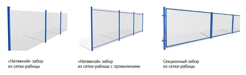 Сетку рабицу длиной 50 м разрезали