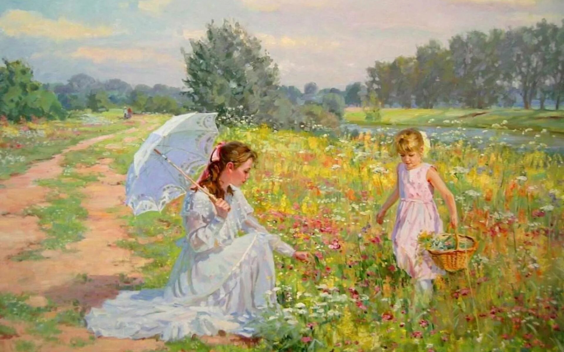 Лето художники живопись