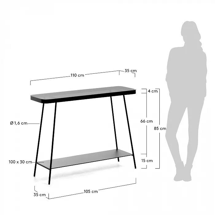 Стол высотой 100 см. Консоль la forma Duilia. Размеры консоли. Высота консоли. Высота консольного столика.