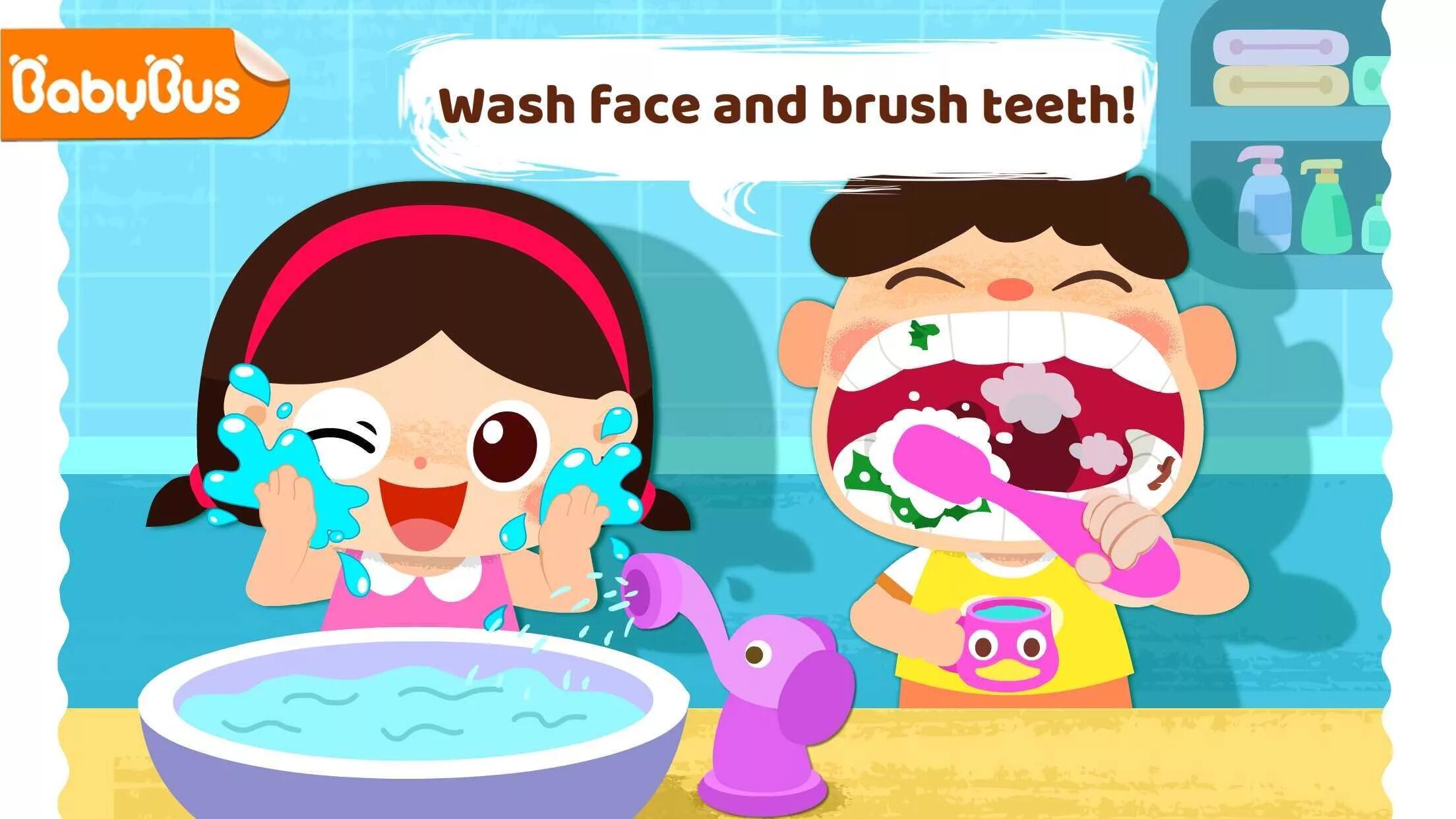 I wash my face and hands. BABYBUS привычки. BABYBUS Daily Habits игра. Малыш Панда привычки игра. Baby Panda Care BABYBUS.