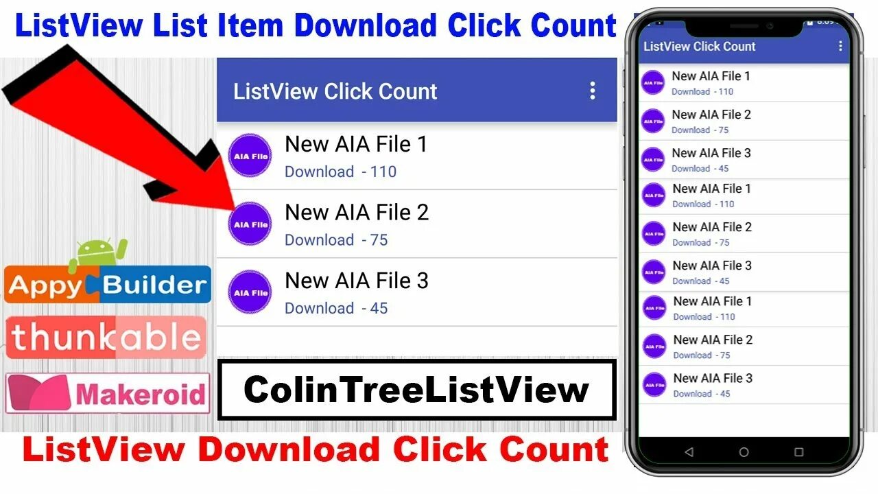 Listview items