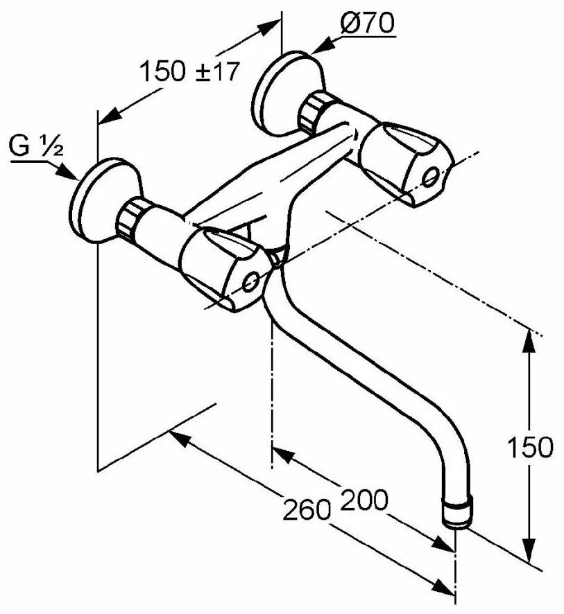 Резьба на смесителе в ванной. Смеситель для ванны Kludi Standard 320040515. Клуди смесители. Излив для смесителя чертеж. Чертёж эксцентрика для смесителя в ванной.