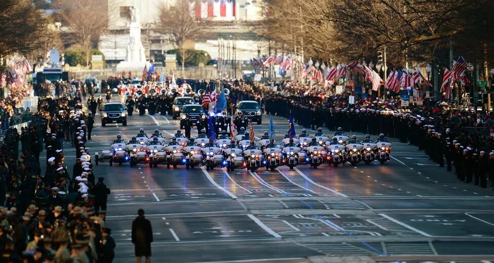 Байки инаугурации. Presidential motorcade. Bodyguard presidential motorcade. Motorcade of the President. Парад 79