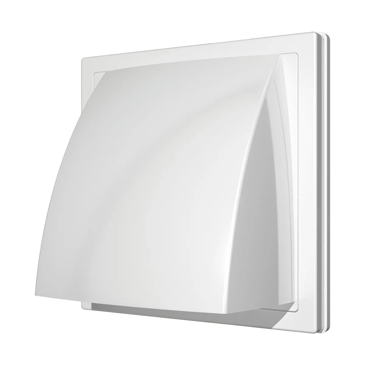 Выход стенной с обратным клапаном. Выход стенной вытяжной с обратным клапаном 150х150 с фланцем d100, asa. С обр. Выход стенной с обратным клапаном. Выход стенной вытяжной с обратным клапаном 150х150 с фланцем d100, asa, бел.