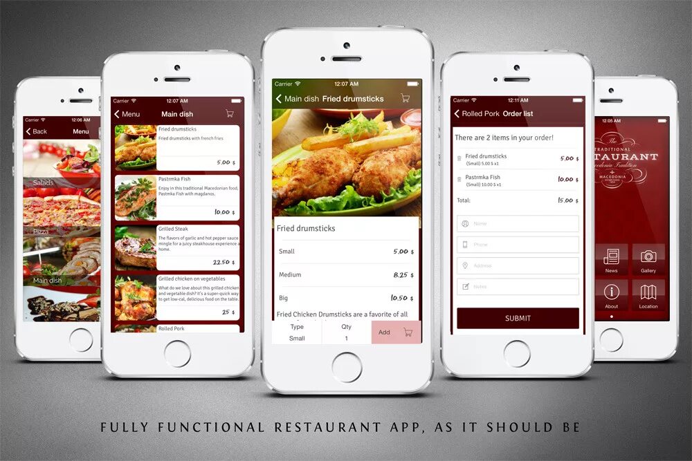Мобильное приложение ресторана. Дизайн мобильного приложения. Меню приложения. Приложение ресторана.