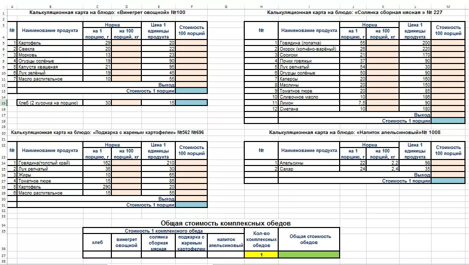 Общественное питание расчеты. Калькуляционные карты для общепита. Таблица калькуляции блюд. Калькуляционная карта расчета себестоимости. Калькуляционная карта блюда на 1 порцию.