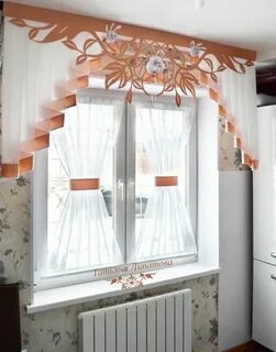 Окно на кухне какие шторы