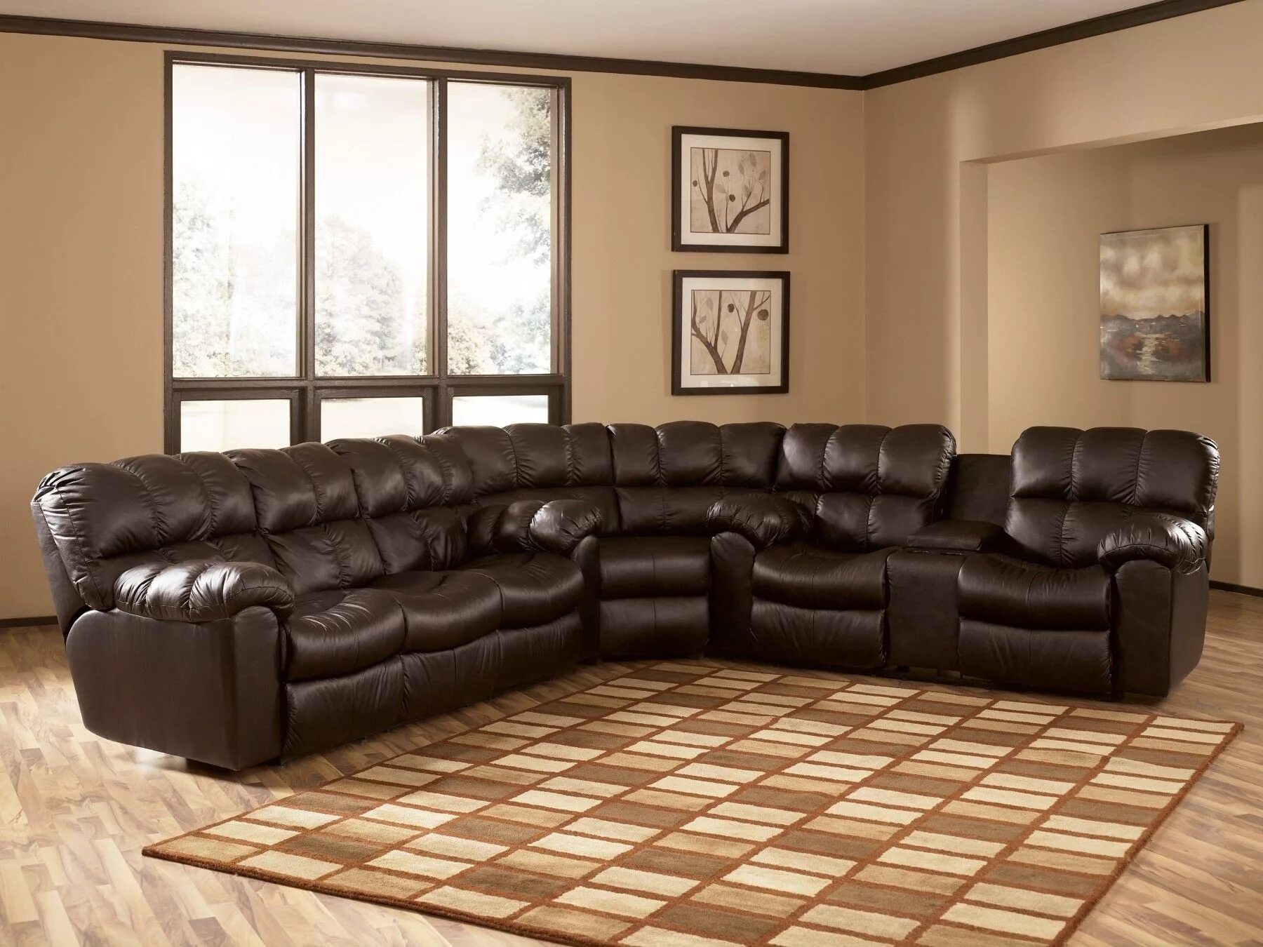 Модульный диван каньон. Canyon Sectional Corner Group. Кожаный угловой диван. Кожаный уголок в зал.