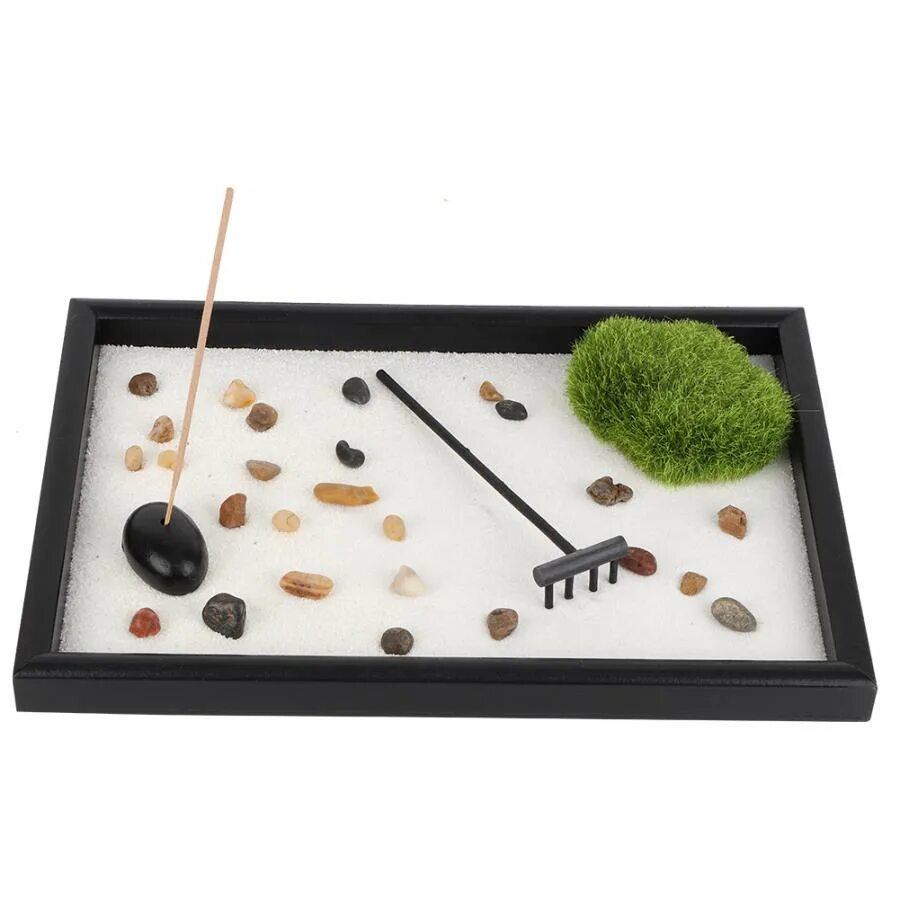 Японский песочный сад дзен. Японский сад камней дзен с граблями. Набор сад камней. Подставка для сада камней.