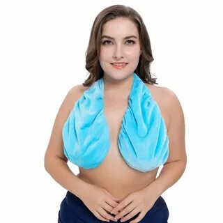 Wonpurs Towel Underwear Gifts Women Sport Towel Bra Sexy Soft Yoga Boob tat...