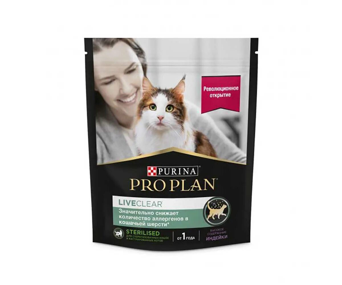 Корм для кошек Pro Plan Live Clear. Pro Plan liveclear Sterilised индейка 400 г. Пкрина Проплан liveclea. Сухой корм Pro Plan liveclear для стерилизованных кошек. Корм для кошек pro plan liveclear