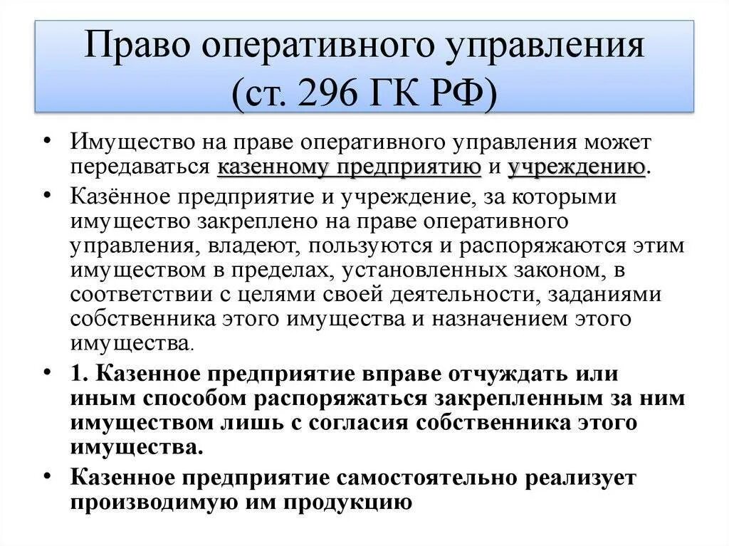 Бессрочное пользование и оперативное управление. Бессрочное пользование и оперативное управление