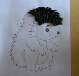Ежик на 4 листа