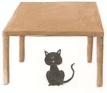The kitten hide under the chair now