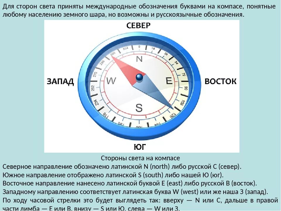 Компас перевод на русский. Стороны света на компасе. Компас с обозначениями сторон. Обозначение на компа е.