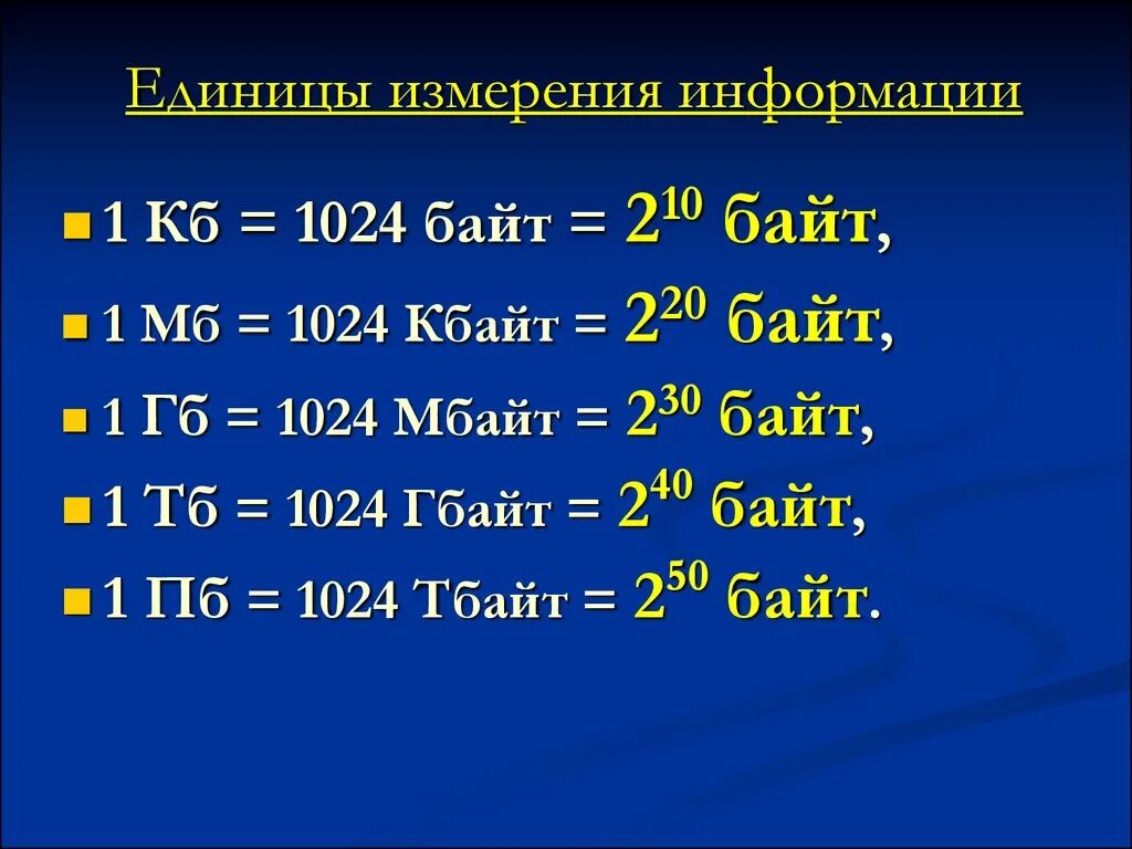 Определите размер в байтах следующего